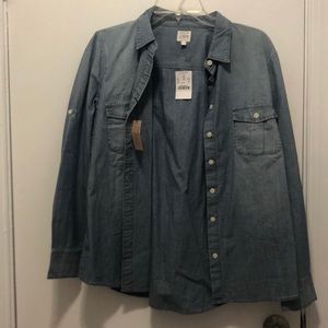 J. Crew chambray button up shirt